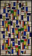 Theo van Doesburg Color designs for Stained-Glass Composition V. Sweden oil painting artist